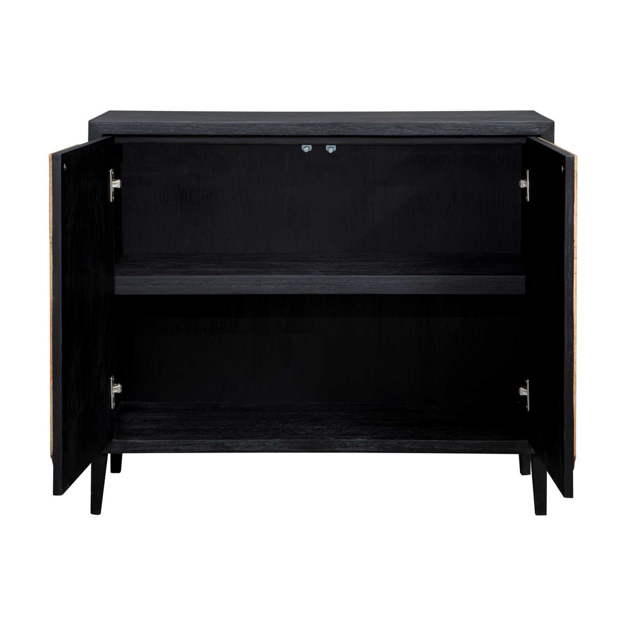 Black Wooden 2-Door Cabinet | Oroa.com