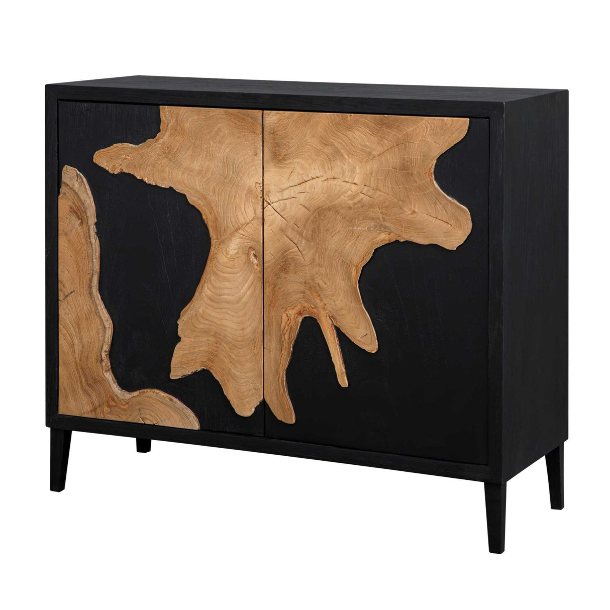 Black Wooden 2-Door Cabinet by Uttermost Andrei, alternate view 4
