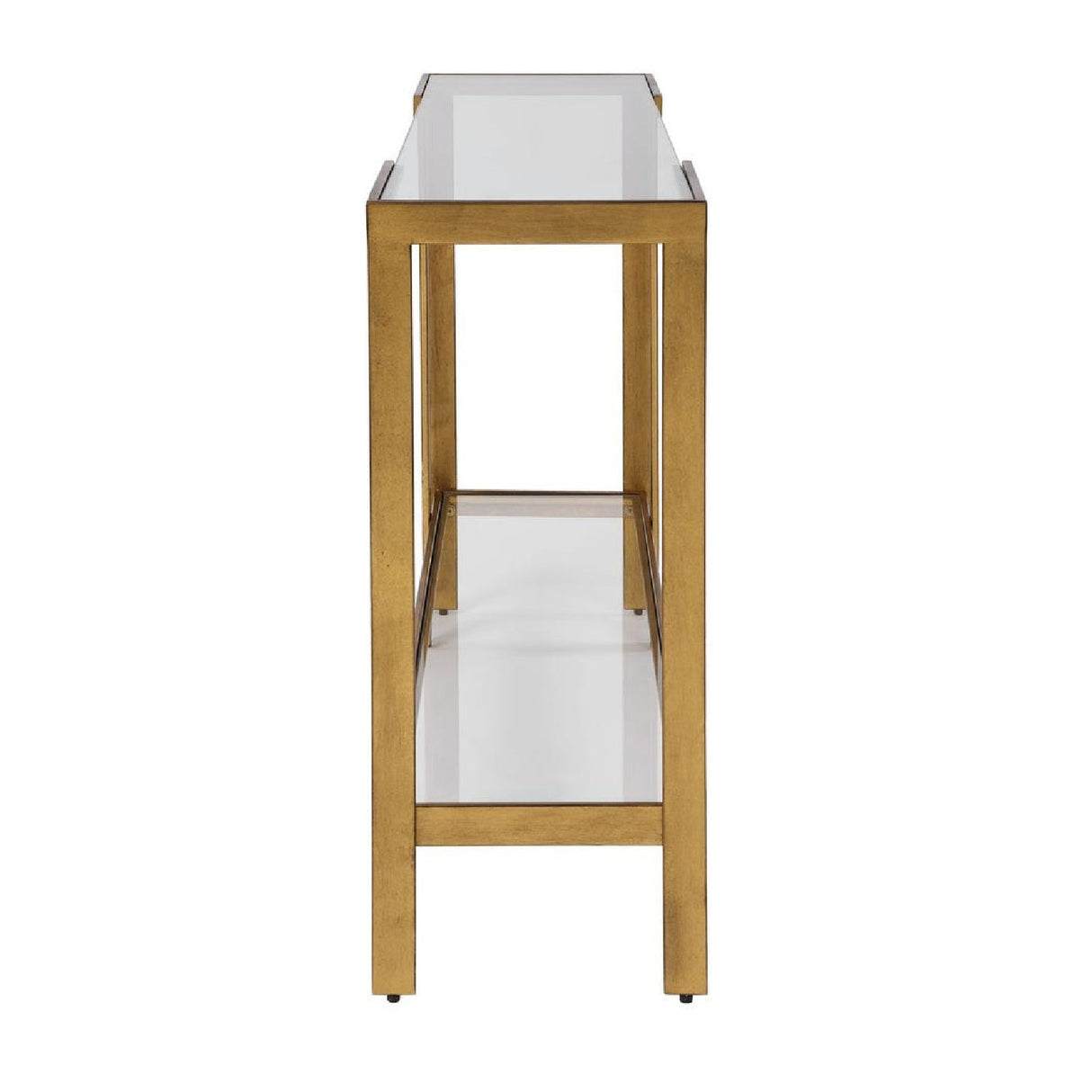 Gold Framed Glass Console Table by Uttermost Kendrick, alternate view 4