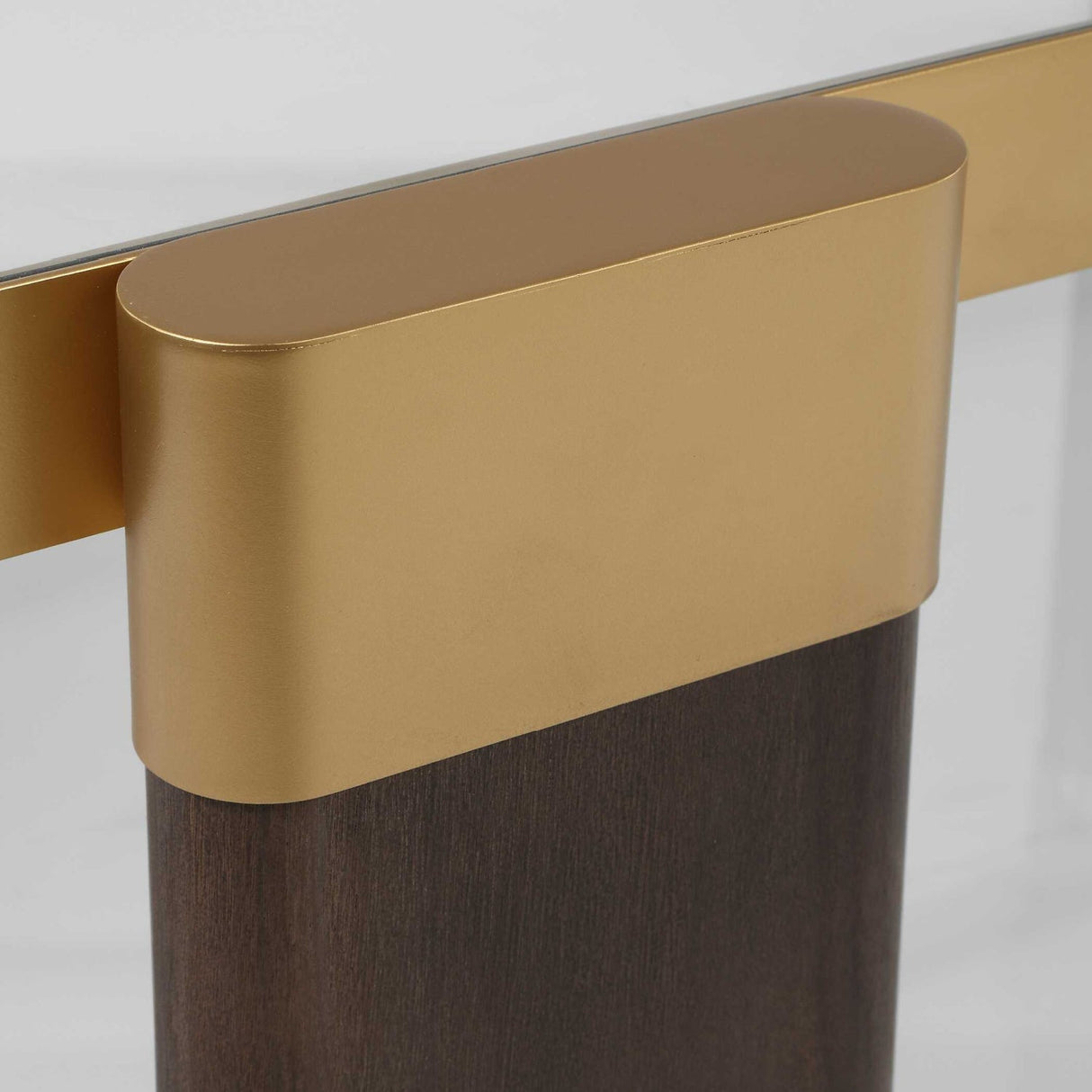 Modern European furniture - Gold Framed Rectangular Coffee Table - www.oroa.com