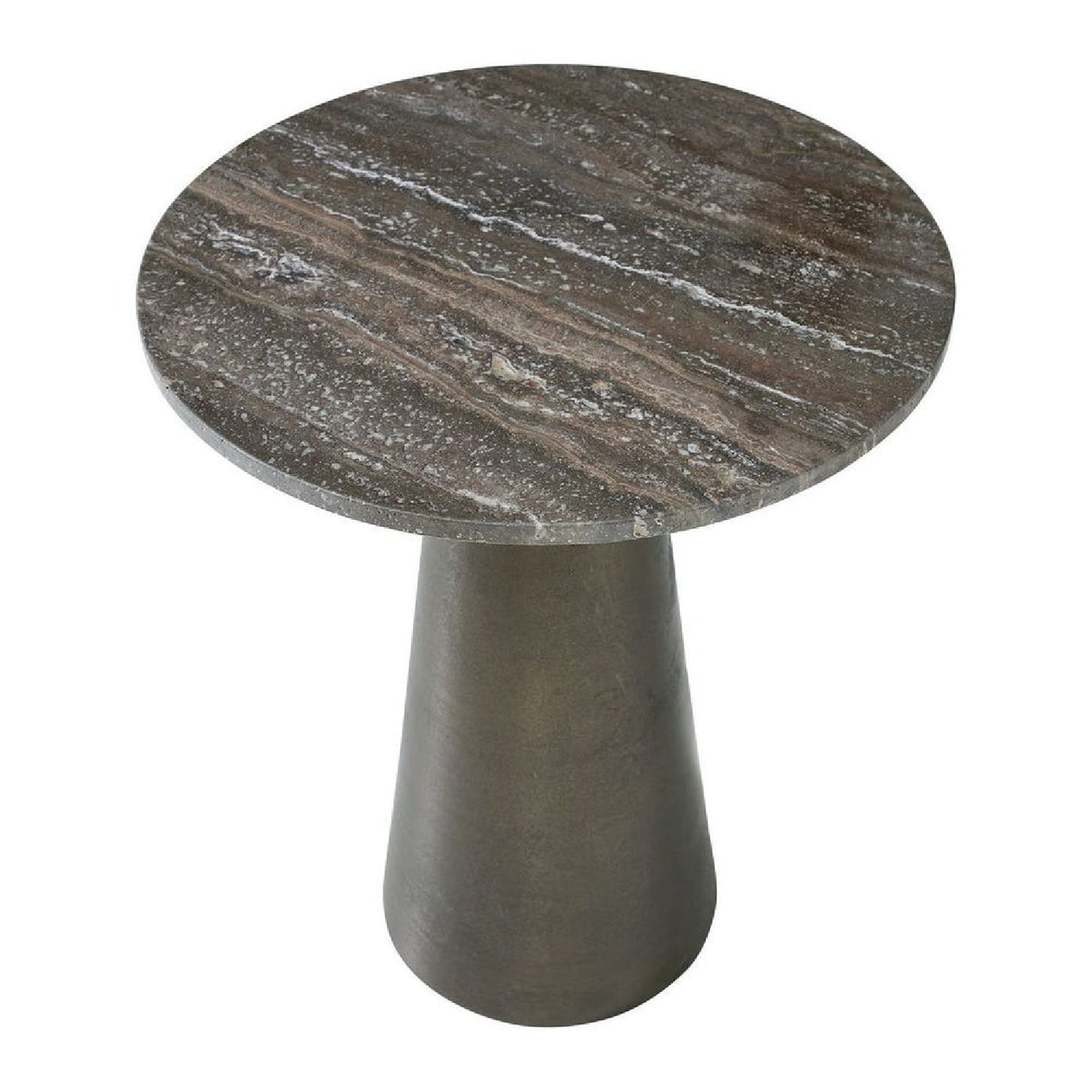 Round Bronze Indoor/Outdoor Accent Table by Uttermost Midsummer, alternate view 3