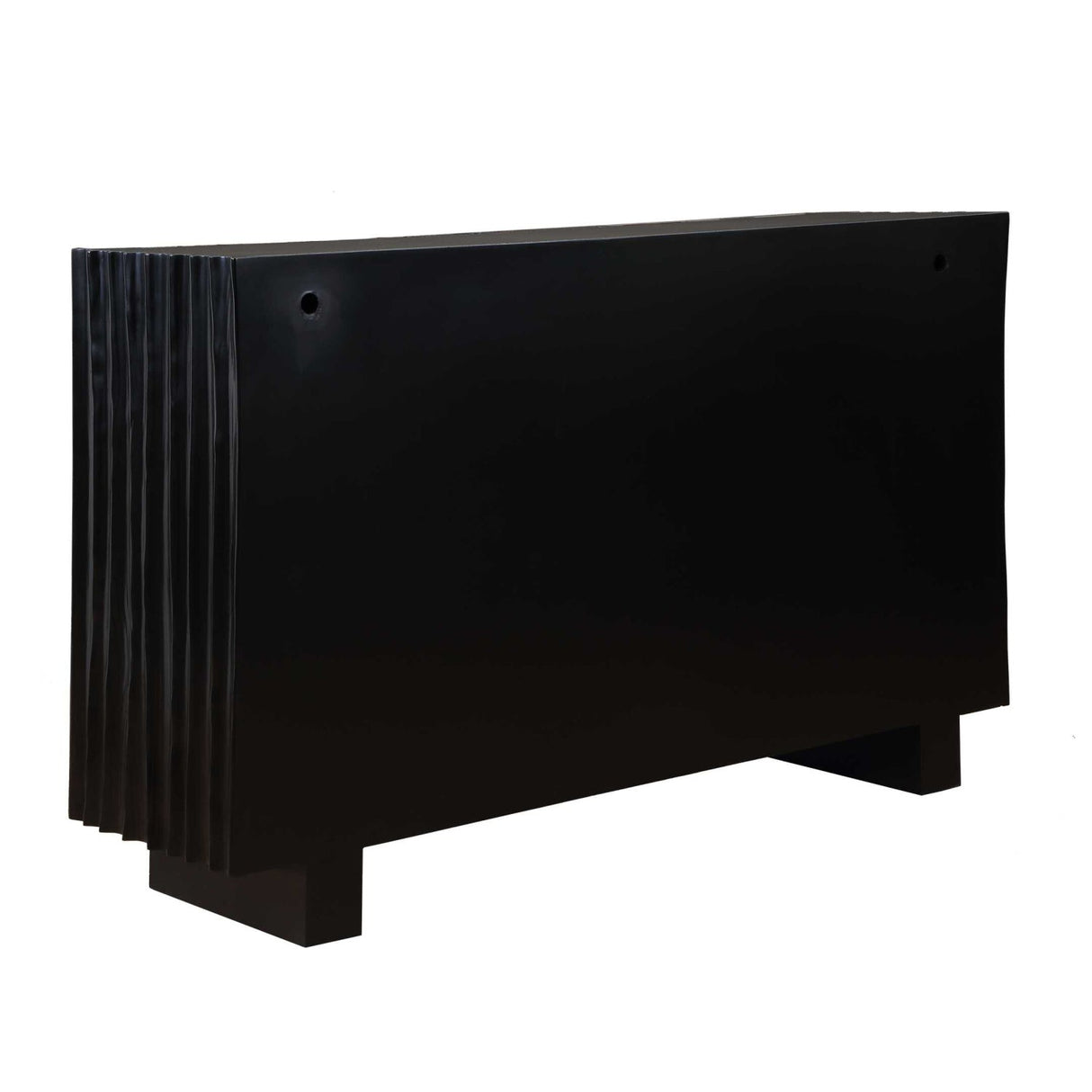 Black Carved Wooden 3-Door Cabinet by Uttermost Mercado, alternate view 4