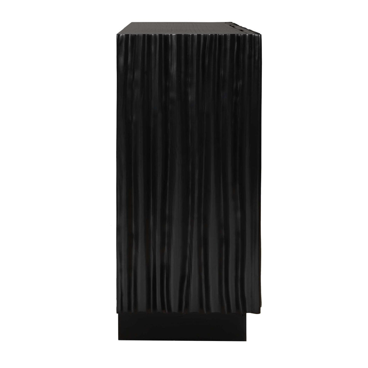 Black Carved Wooden 3-Door Cabinet by Uttermost Mercado, alternate view 7