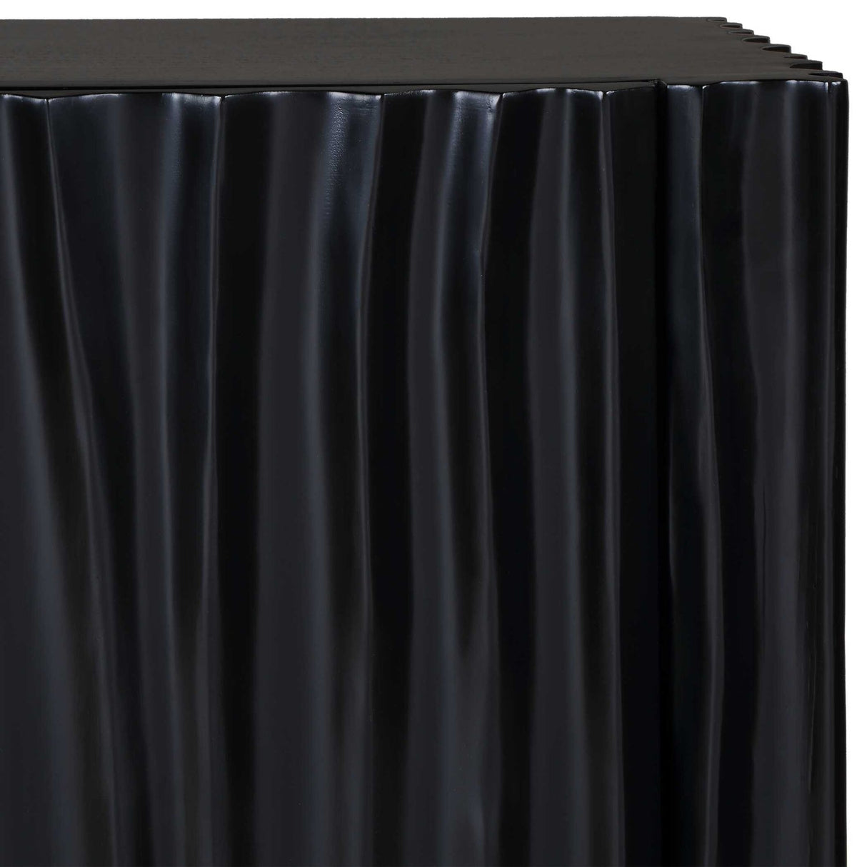 Black Carved Wooden 3-Door Cabinet by Uttermost Mercado, alternate view 9