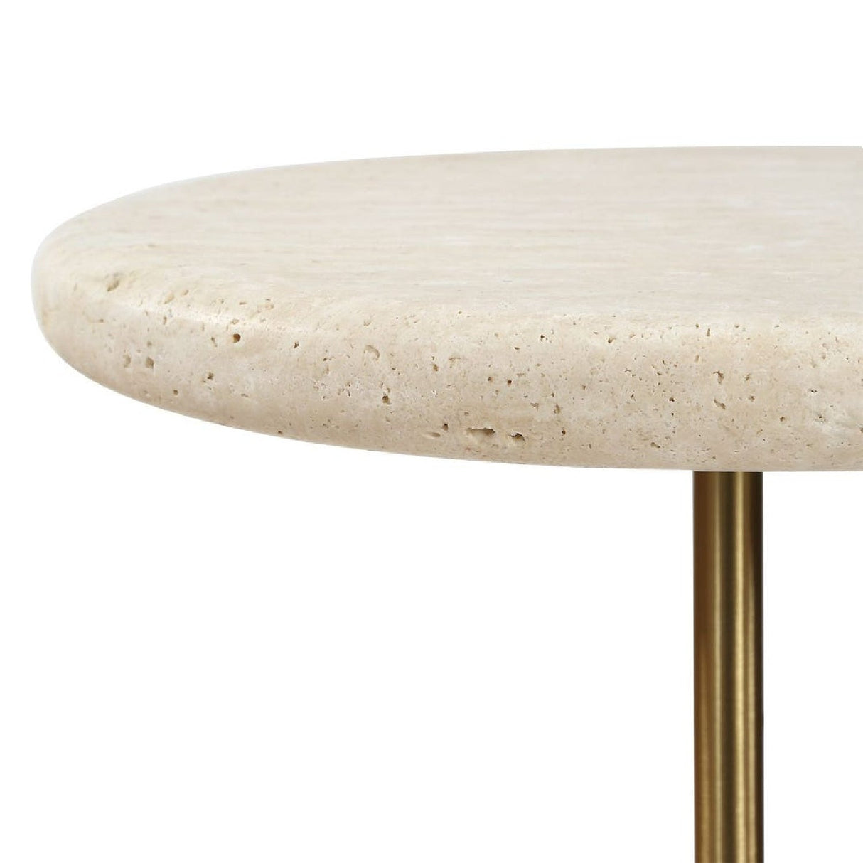 Natural Travertine Side Table by Uttermost Adames, alternate view 4