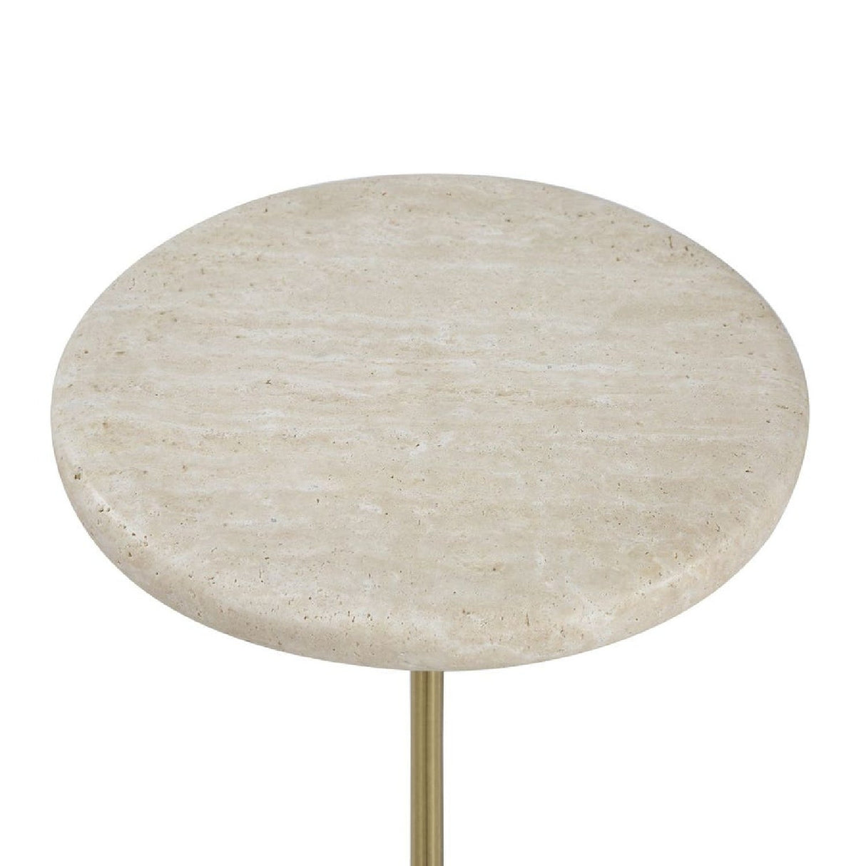 Natural Travertine Side Table by Uttermost Adames, alternate view 5