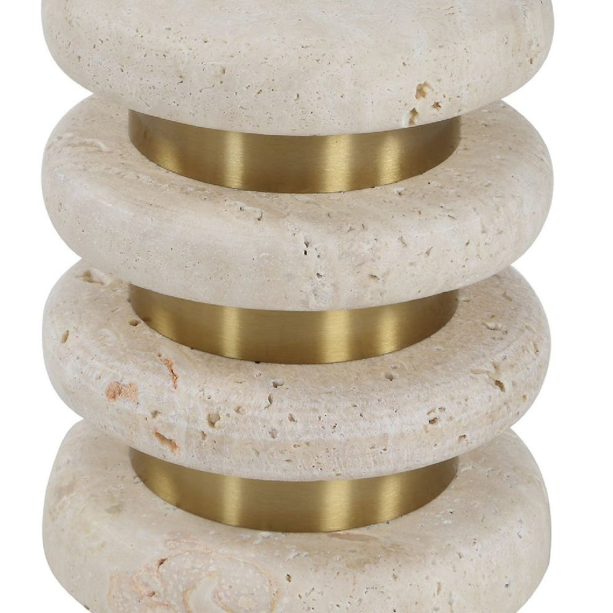 Natural Travertine Side Table by Uttermost Adames, alternate view 6