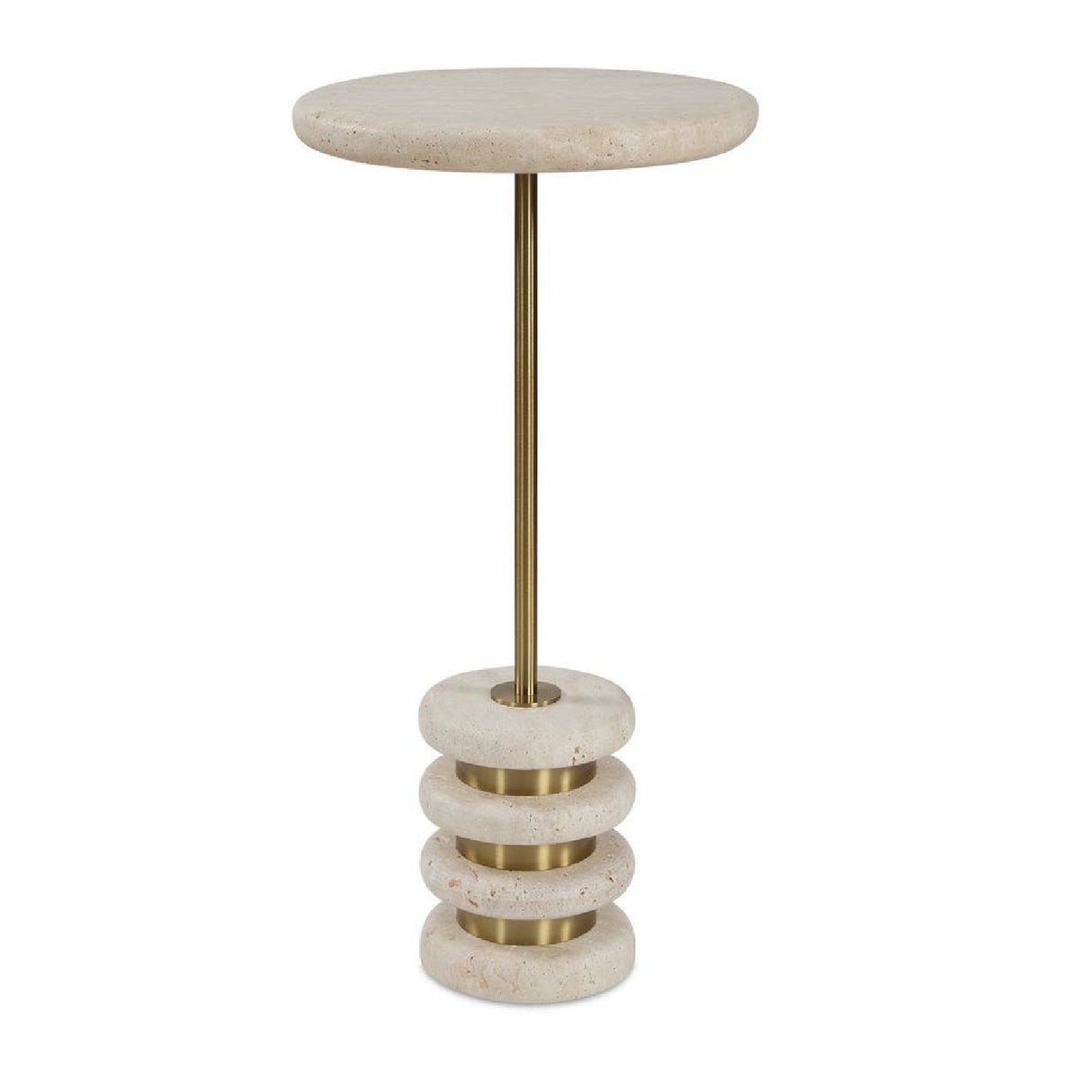 Natural Travertine Side Table by Uttermost Adames