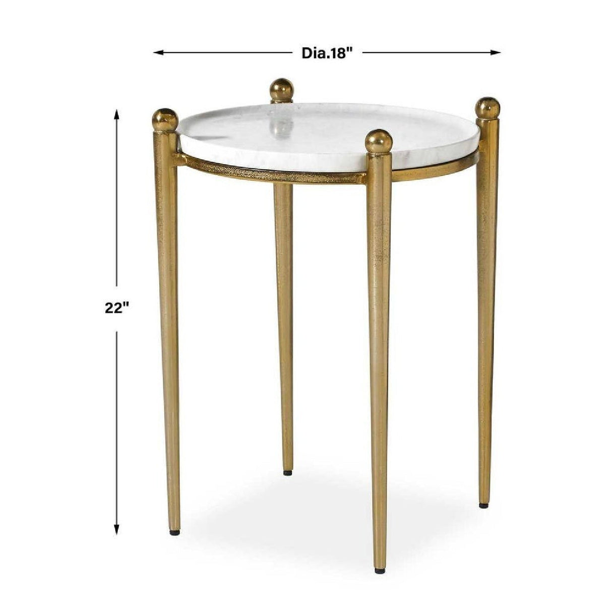 Cast Aluminum Round Accent Table | Uttermost Nahunta - www.oroa.com