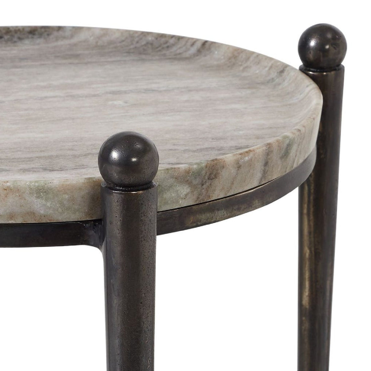 Cast Aluminum Round Accent Table | Uttermost Nahunta - www.oroa.com