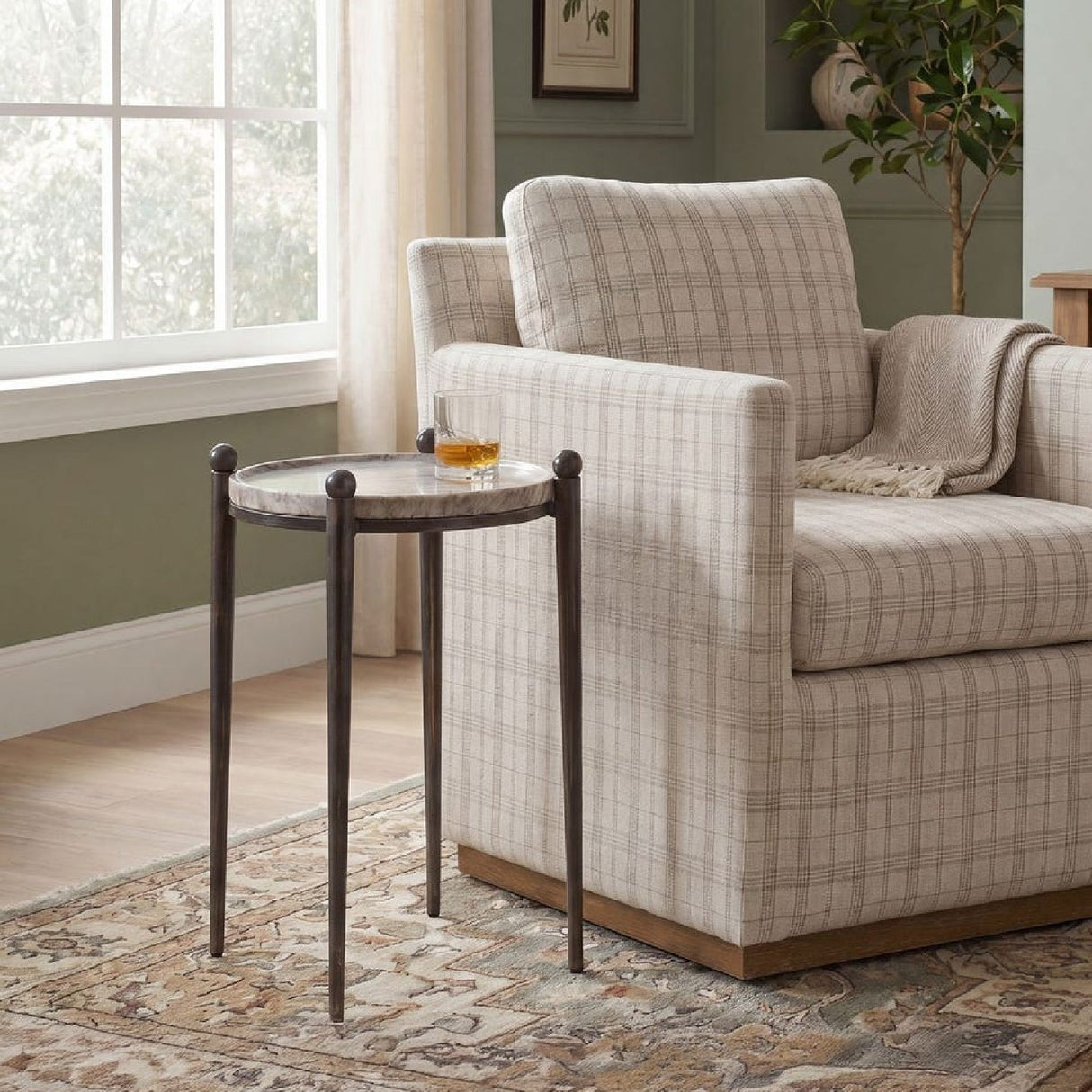 Cast Aluminum Round Accent Table | Uttermost Nahunta - www.oroa.com