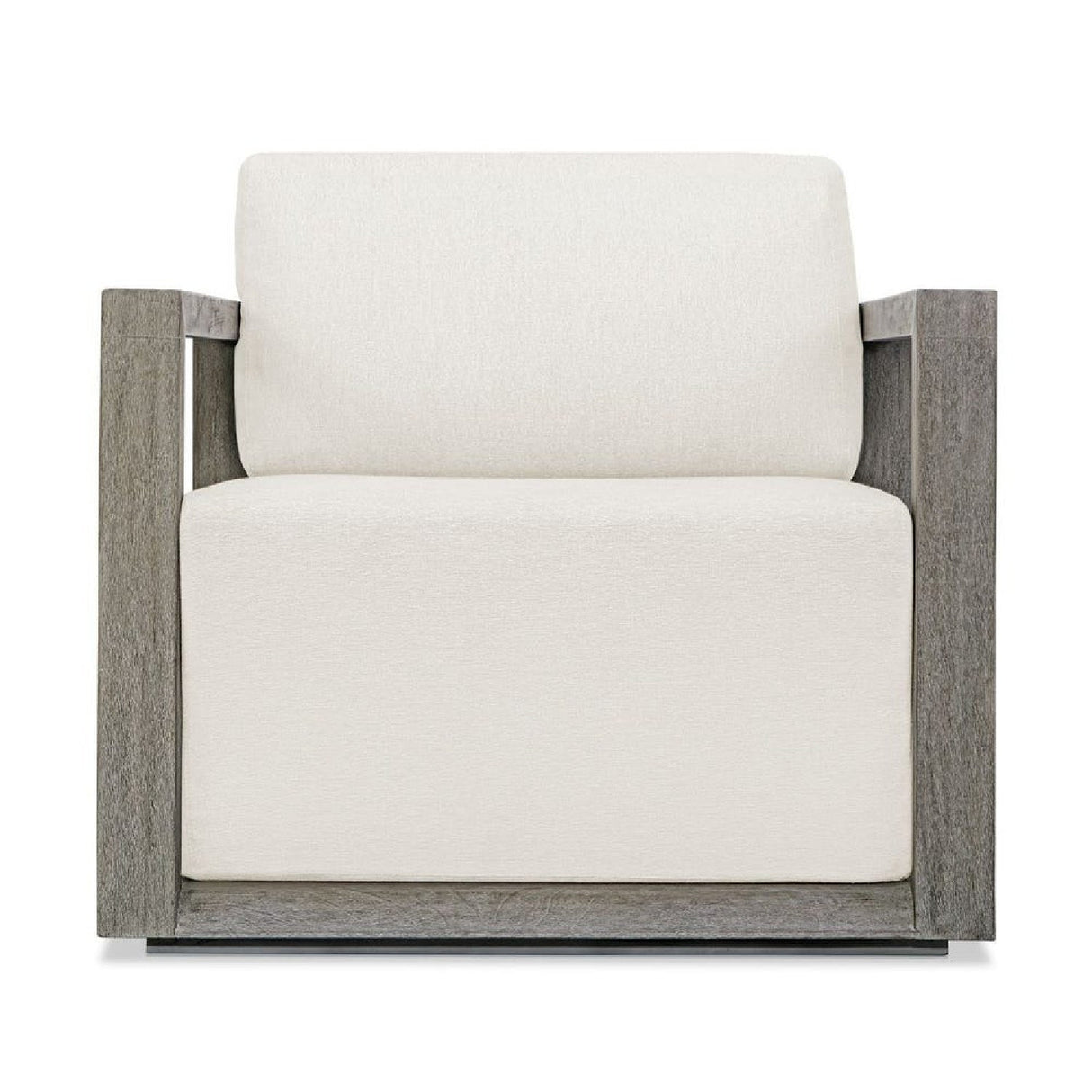 Modern European furniture - White Cushioned Outdoor Lounge Chair - www.oroa.com