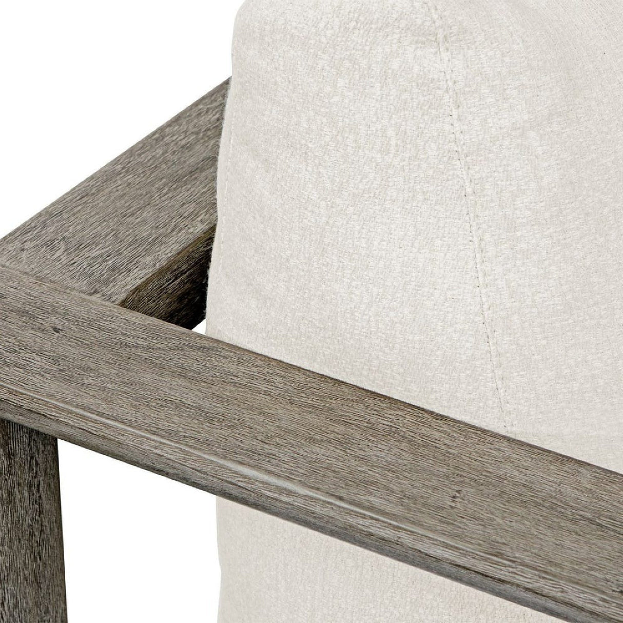 Modern European furniture - White Cushioned Outdoor Lounge Chair - www.oroa.com