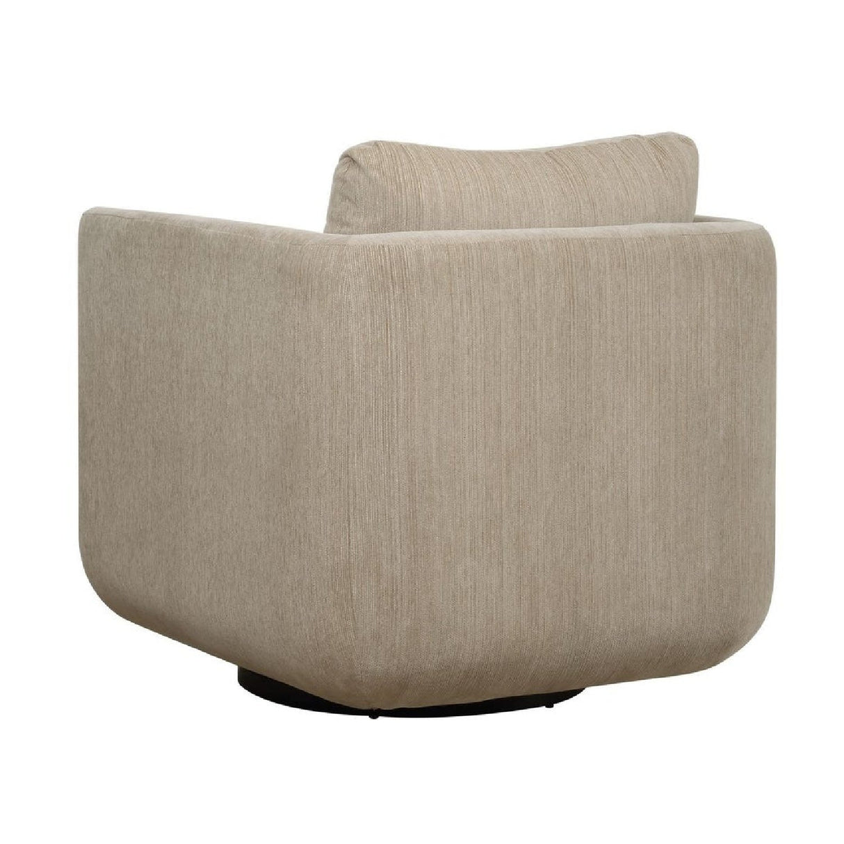 Modern European furniture - Chenille Rounded Swivel Chair - www.oroa.com