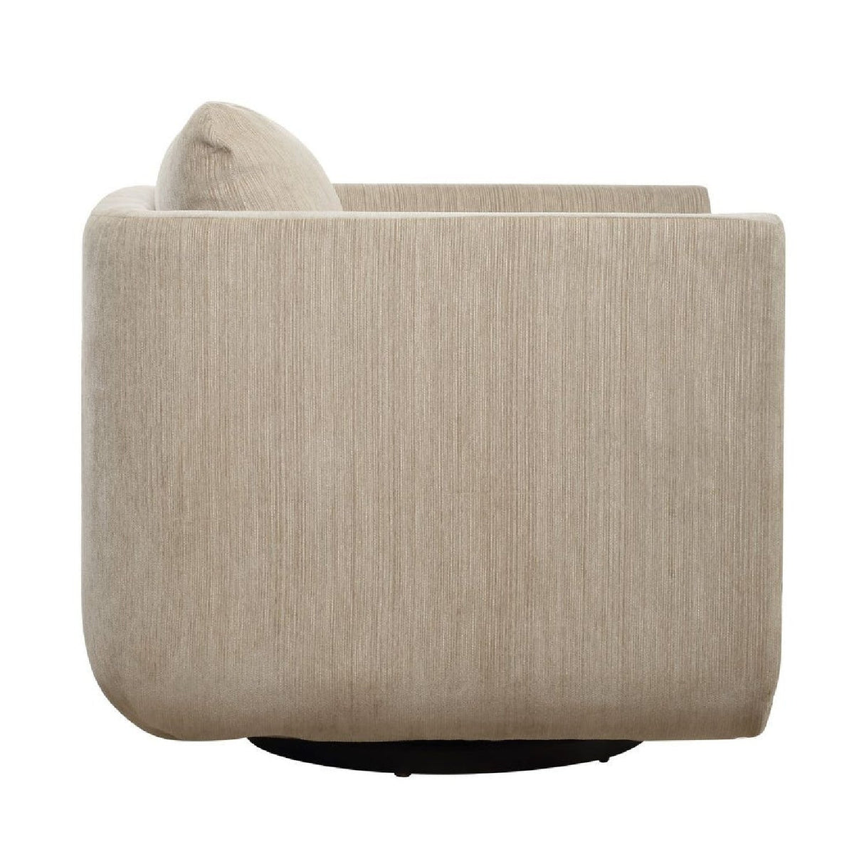 Modern European furniture - Chenille Rounded Swivel Chair - www.oroa.com