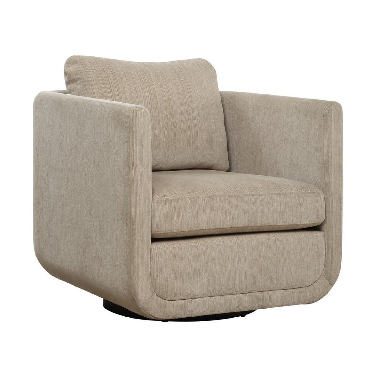 Modern European furniture - Chenille Rounded Swivel Chair - www.oroa.com