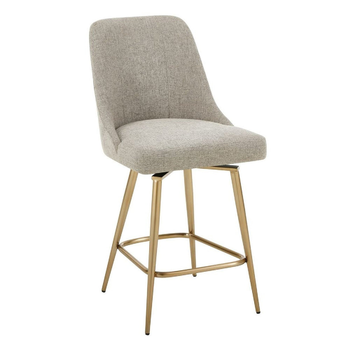 Taupe Fabric Counter Stool by Uttermost Bramwell