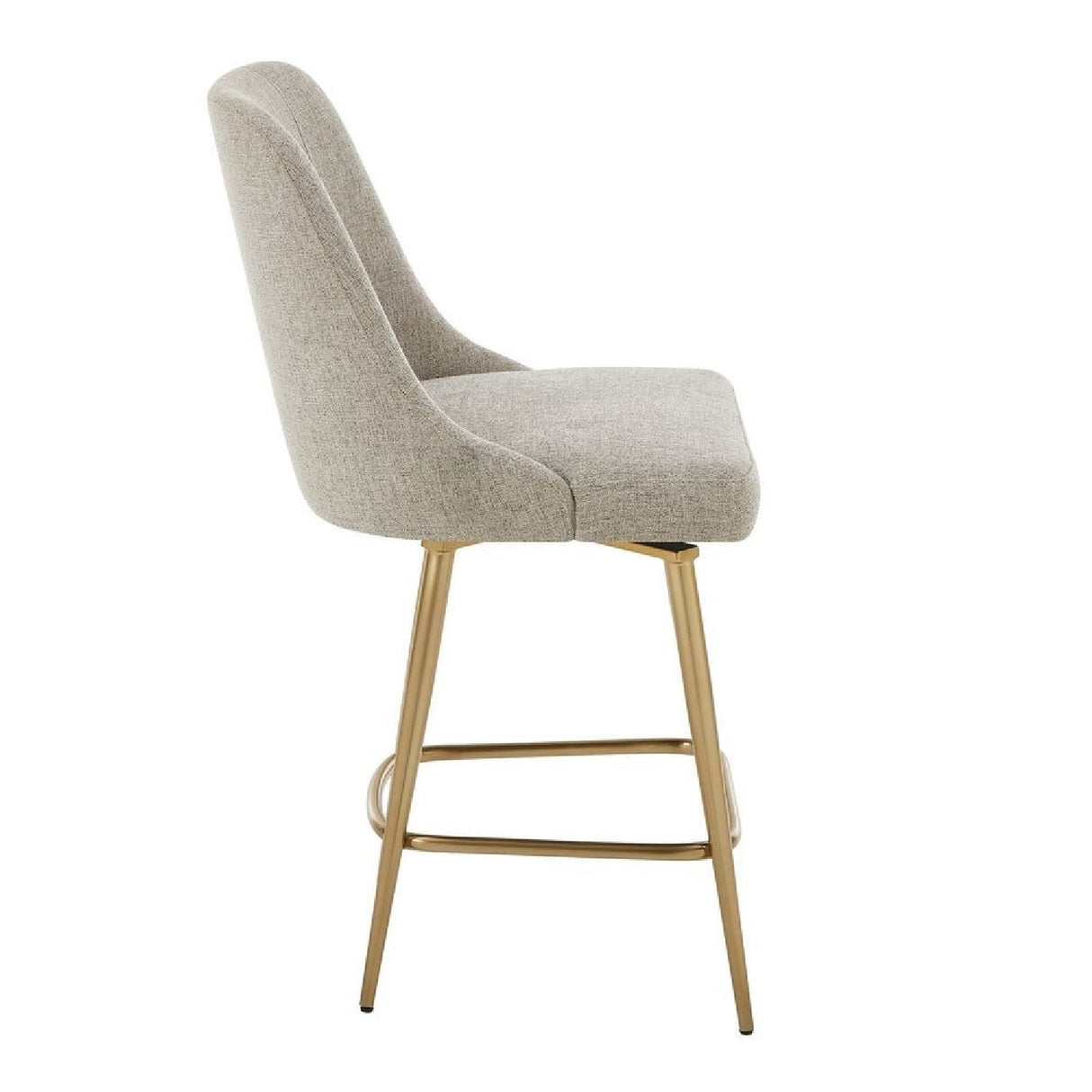 Taupe Fabric Counter Stool by Uttermost Bramwell, alternate view 4