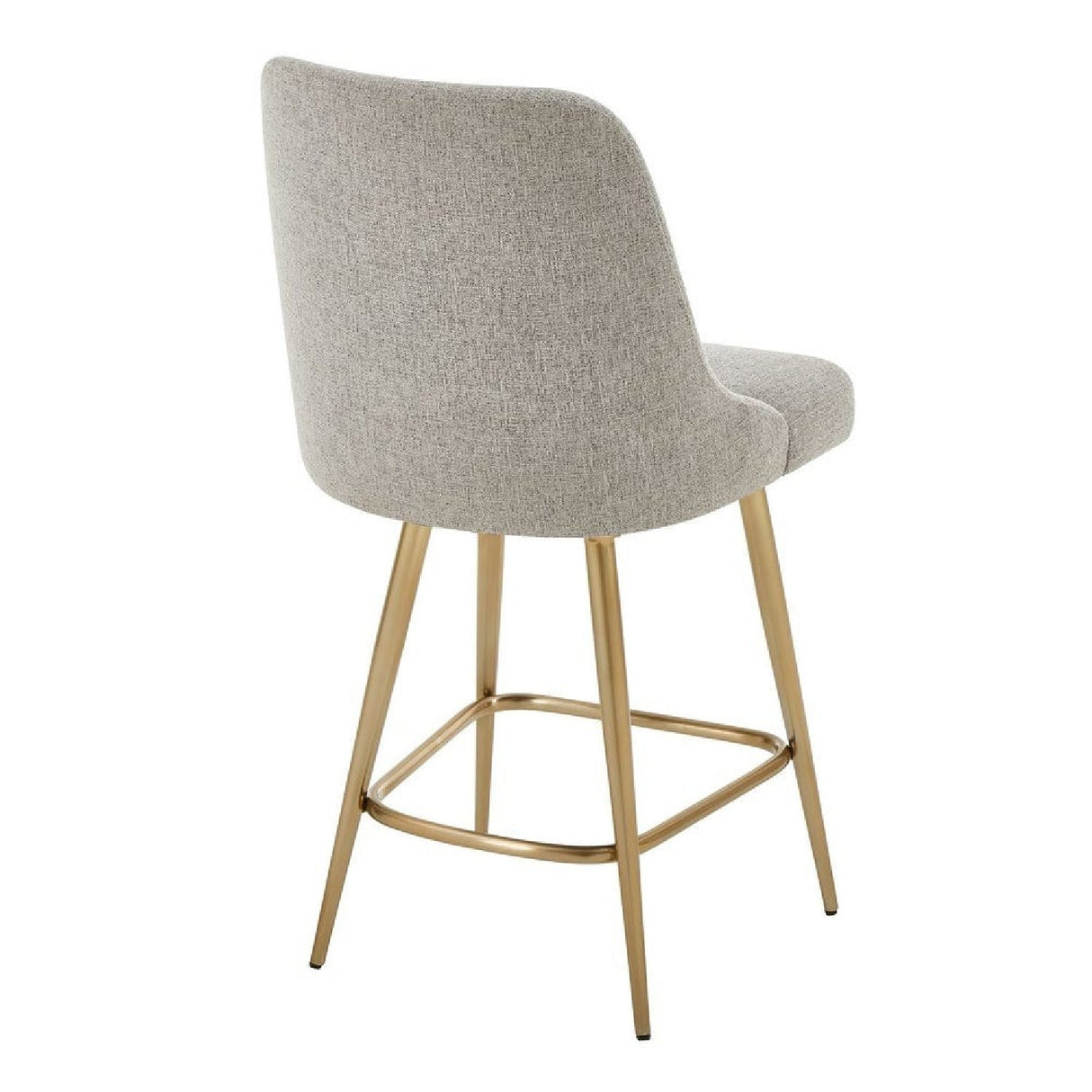Taupe Fabric Counter Stool by Uttermost Bramwell, alternate view 5