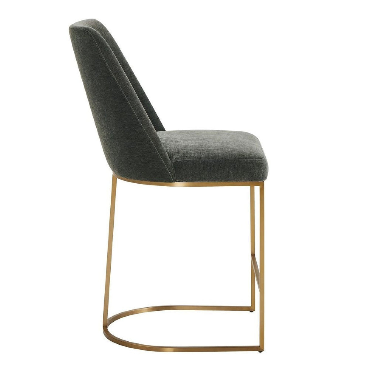 Gray Velvet Counter Stool by Uttermost Hanni, alternate view 4