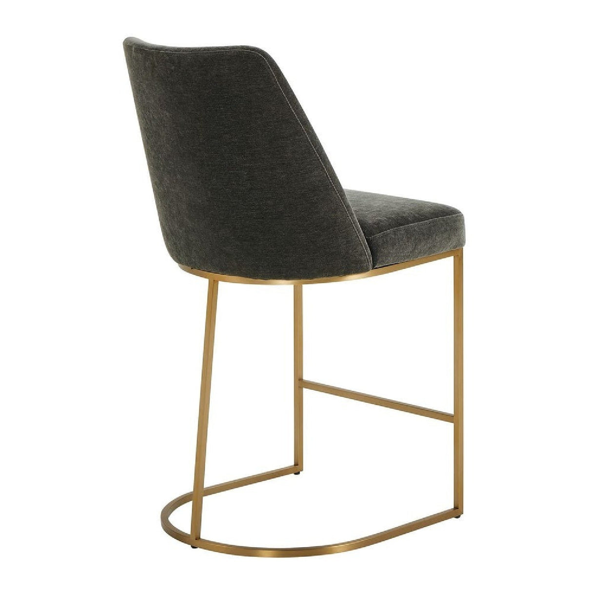 Gray Velvet Counter Stool by Uttermost Hanni, alternate view 5