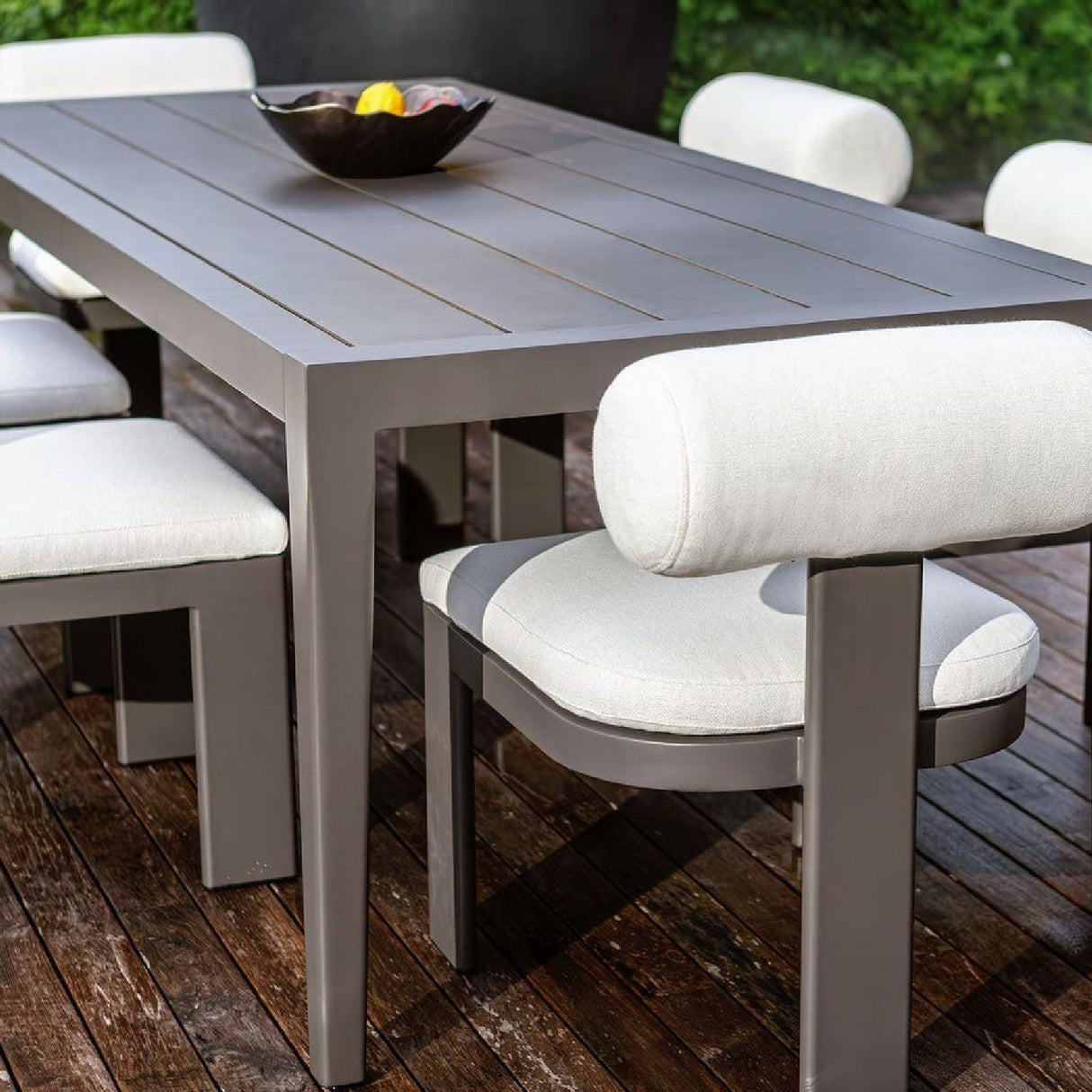 Aluminum Framed Outdoor Dining Chair | Uttermost Bolster Back [- www.oroa.com