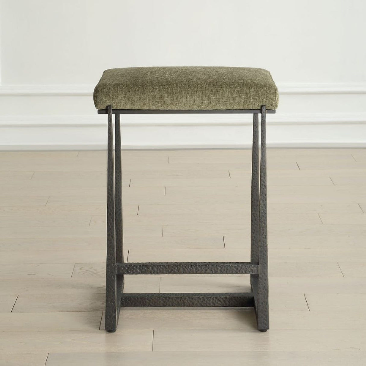 Modern European furniture - Green Fabric Counter Stool - www.oroa.com