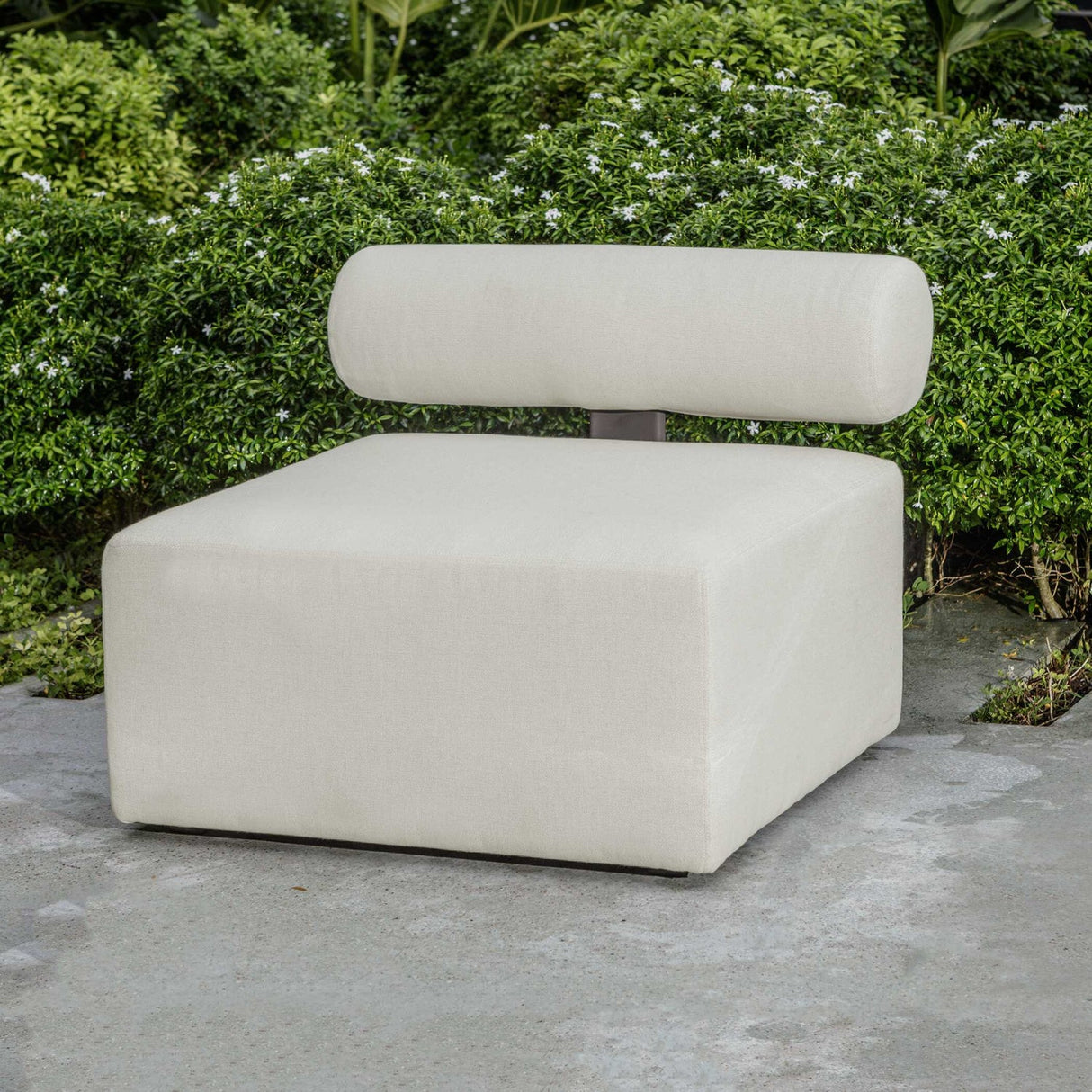White Fabric Outdoor Sofa by Uttermost Bolster, alternate view 12