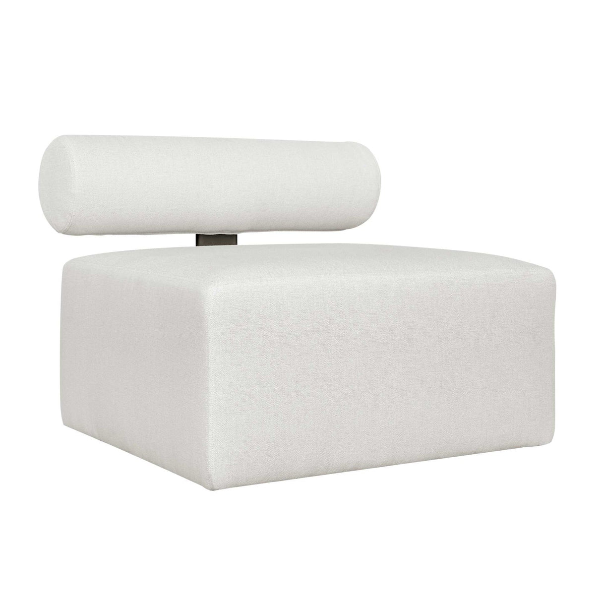 White Fabric Outdoor Sofa by Uttermost Bolster, alternate view 3