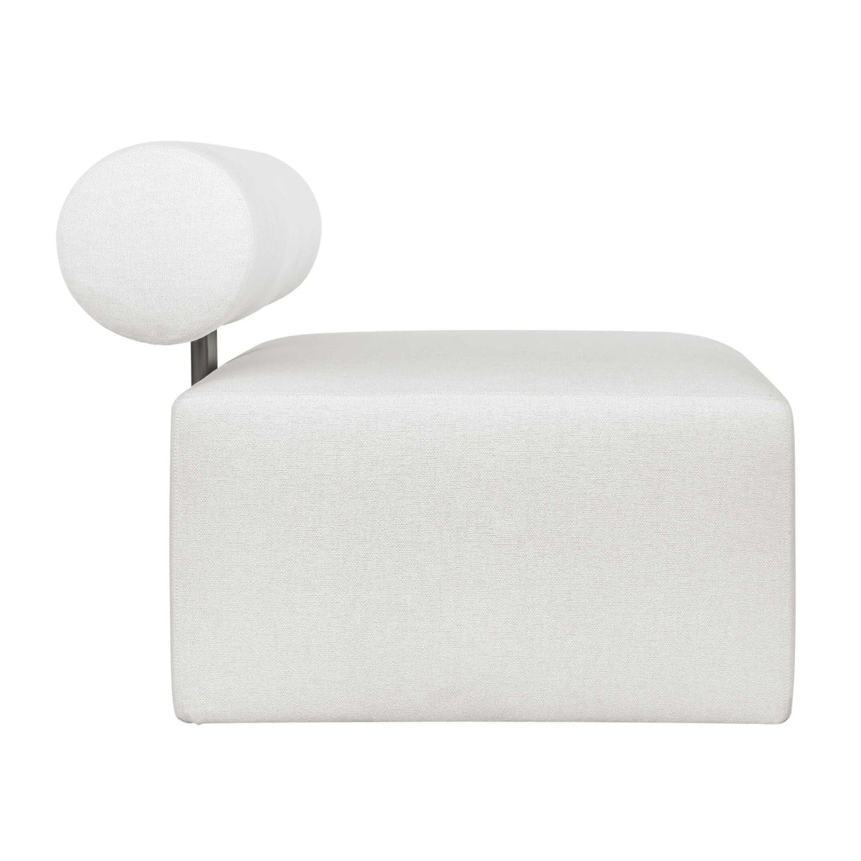 White Fabric Outdoor Sofa by Uttermost Bolster, alternate view 4