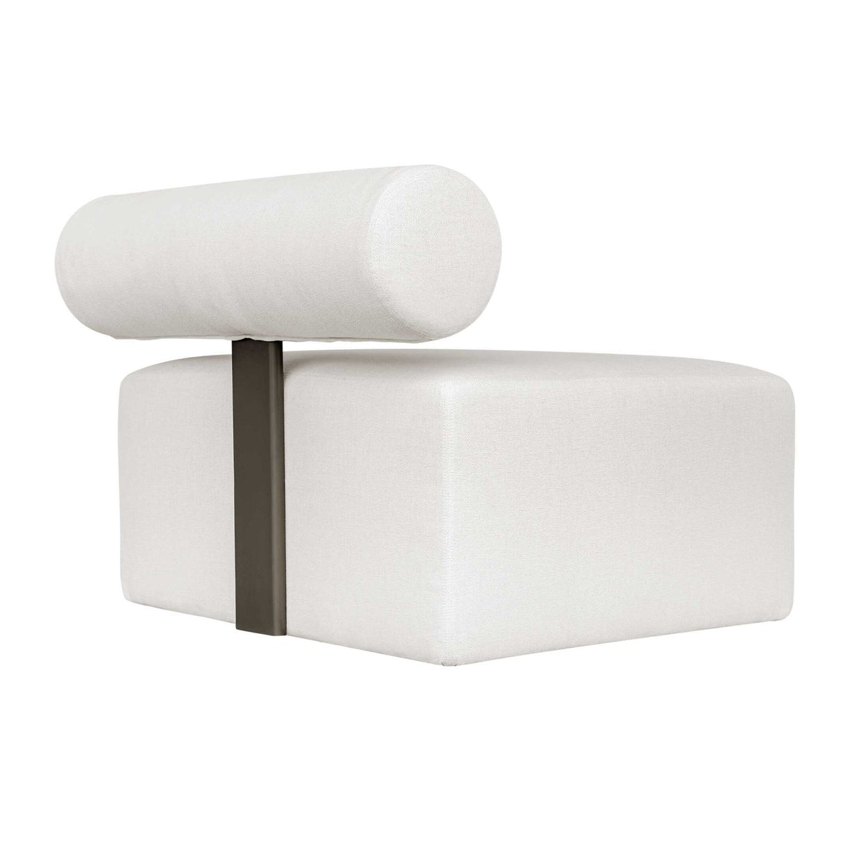 White Fabric Outdoor Sofa by Uttermost Bolster, alternate view 5
