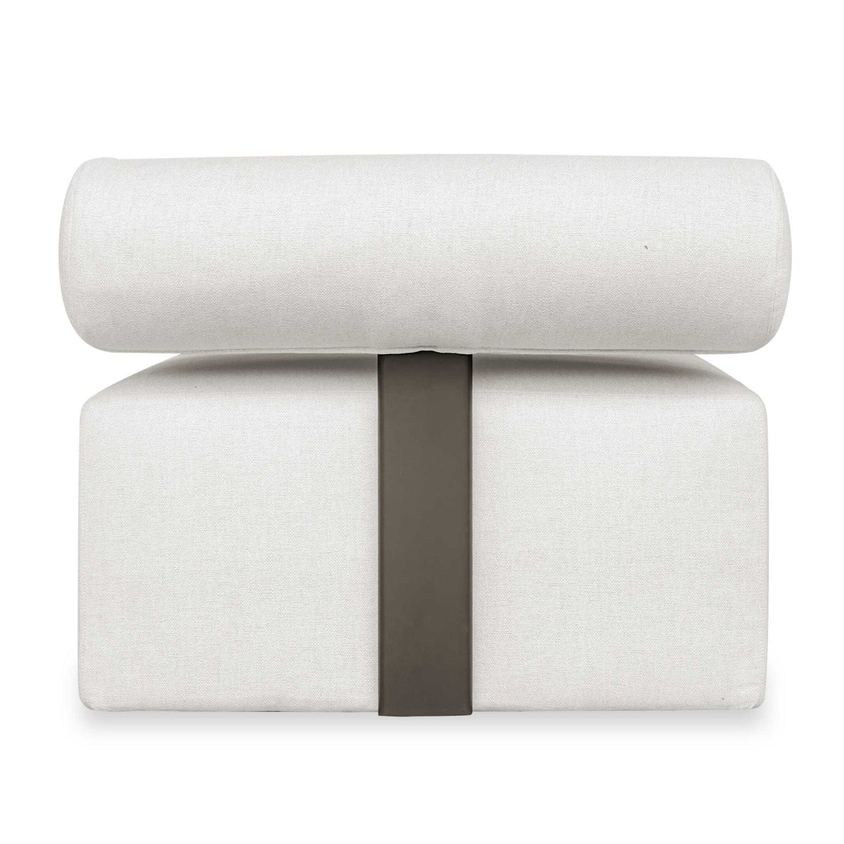 White Fabric Outdoor Sofa by Uttermost Bolster, alternate view 6