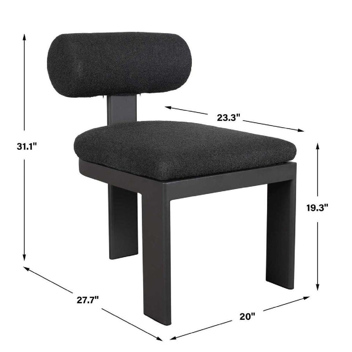 Aluminum Framed Outdoor Dining Chair | Uttermost Bolster Back [- www.oroa.com