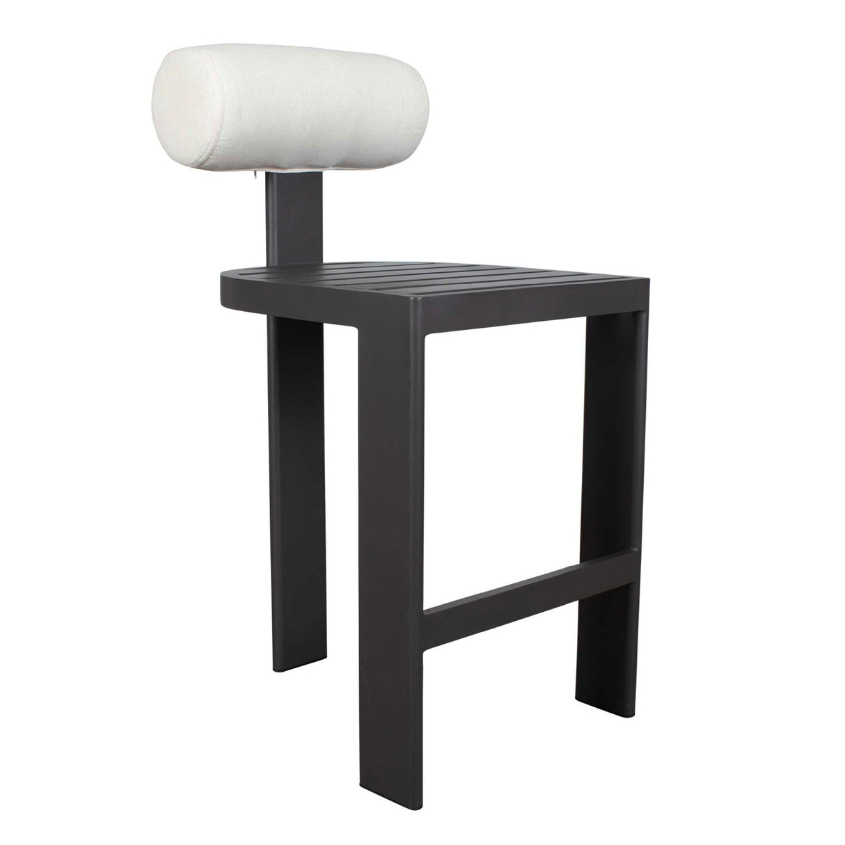 White Padded Outdoor Bar Stool by Uttermost Bolster, alternate view 6