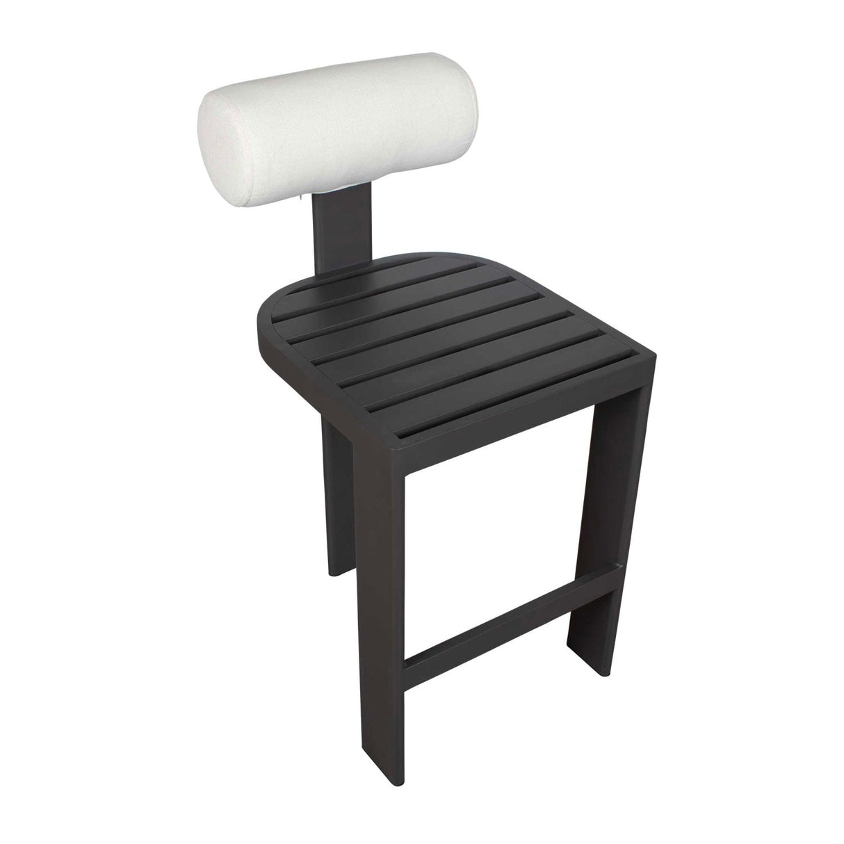 White Padded Outdoor Bar Stool by Uttermost Bolster, alternate view 7