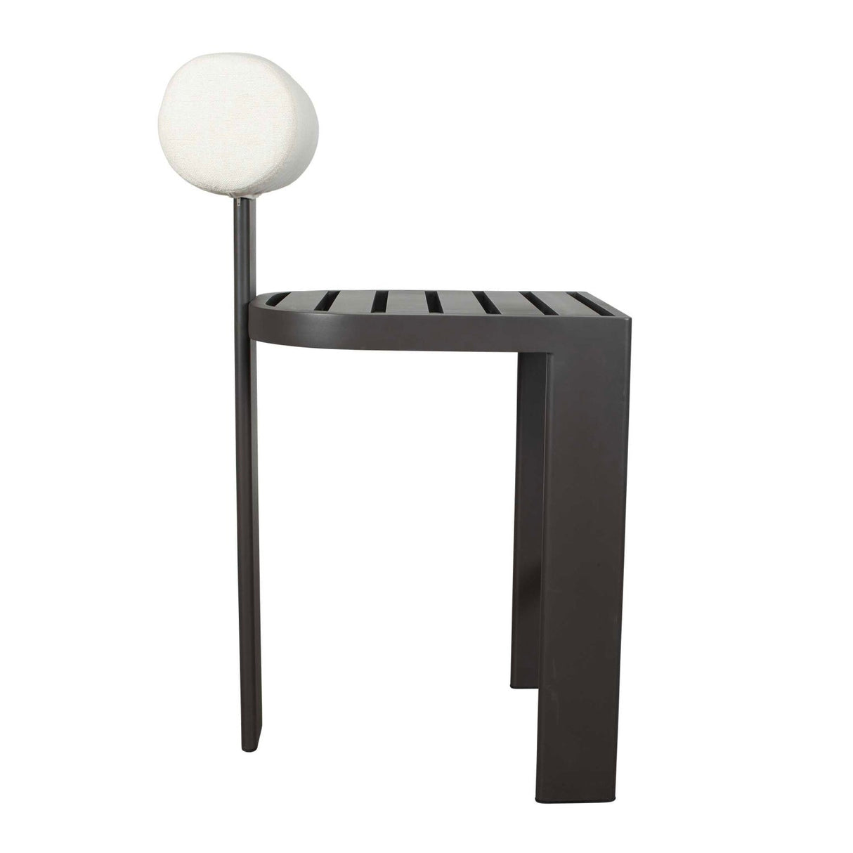 White Padded Outdoor Bar Stool by Uttermost Bolster, alternate view 8