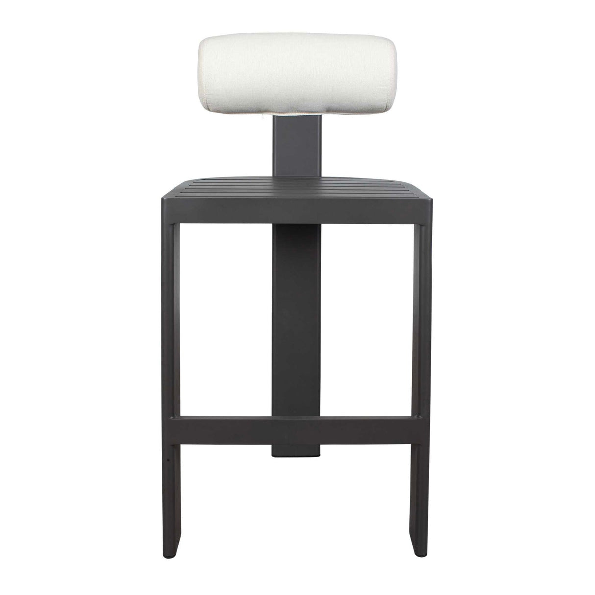 White Padded Outdoor Bar Stool by Uttermost Bolster, alternate view 9