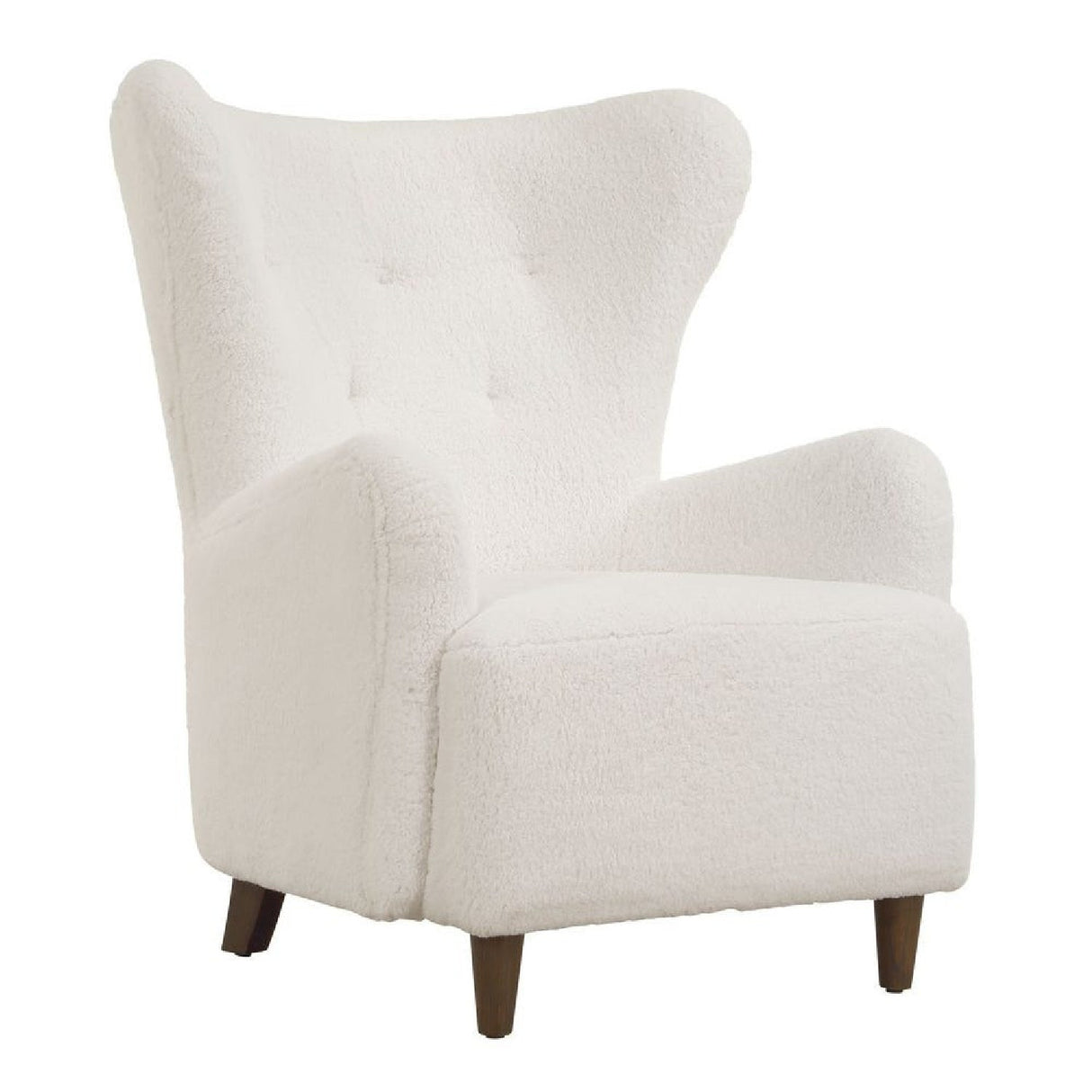 White Sheepskin Wingback Lounge Chair by Uttermost Ingel
