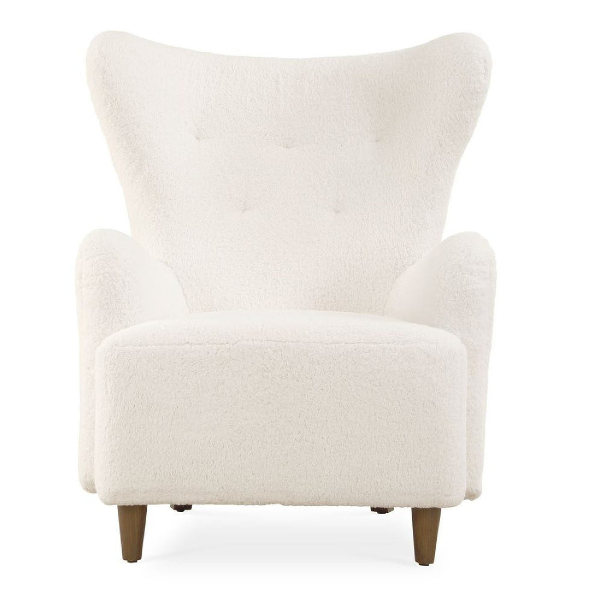 White Sheepskin Wingback Lounge Chair by Uttermost Ingel, alternate view 3