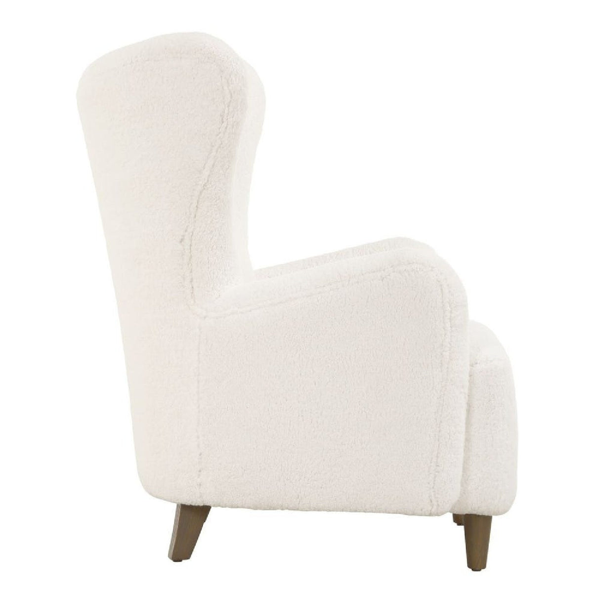 White Sheepskin Wingback Lounge Chair by Uttermost Ingel, alternate view 4