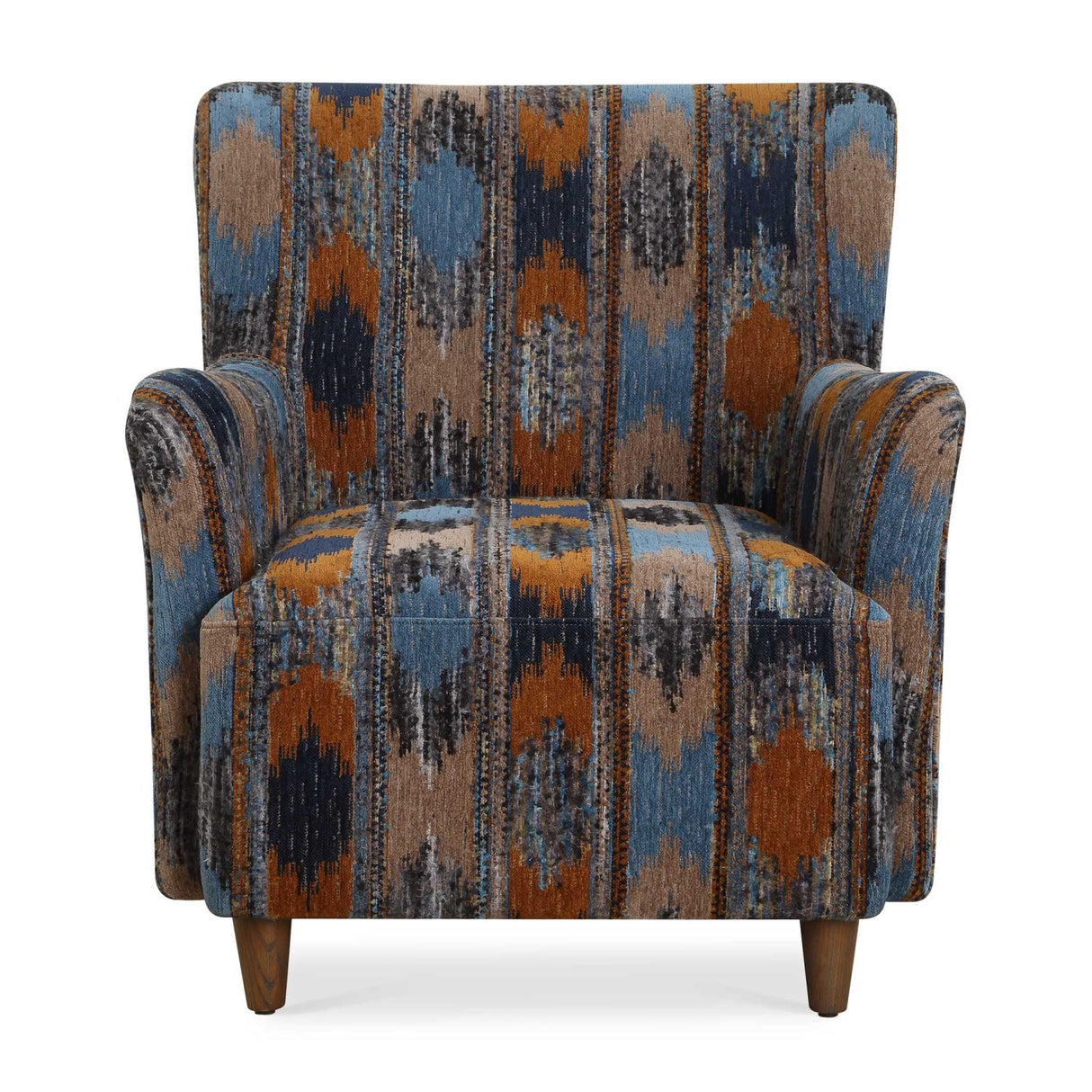 Ikat Print Chenille Lounge Chair | Uttermost Lainey