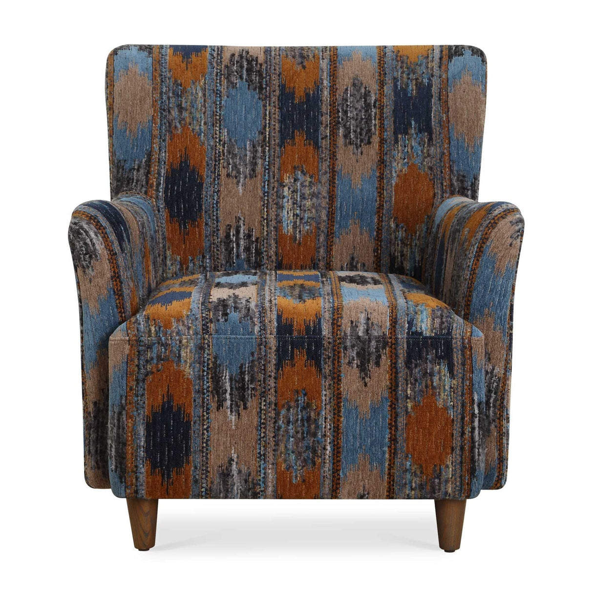 Ikat Print Chenille Lounge Chair by Uttermost Lainey