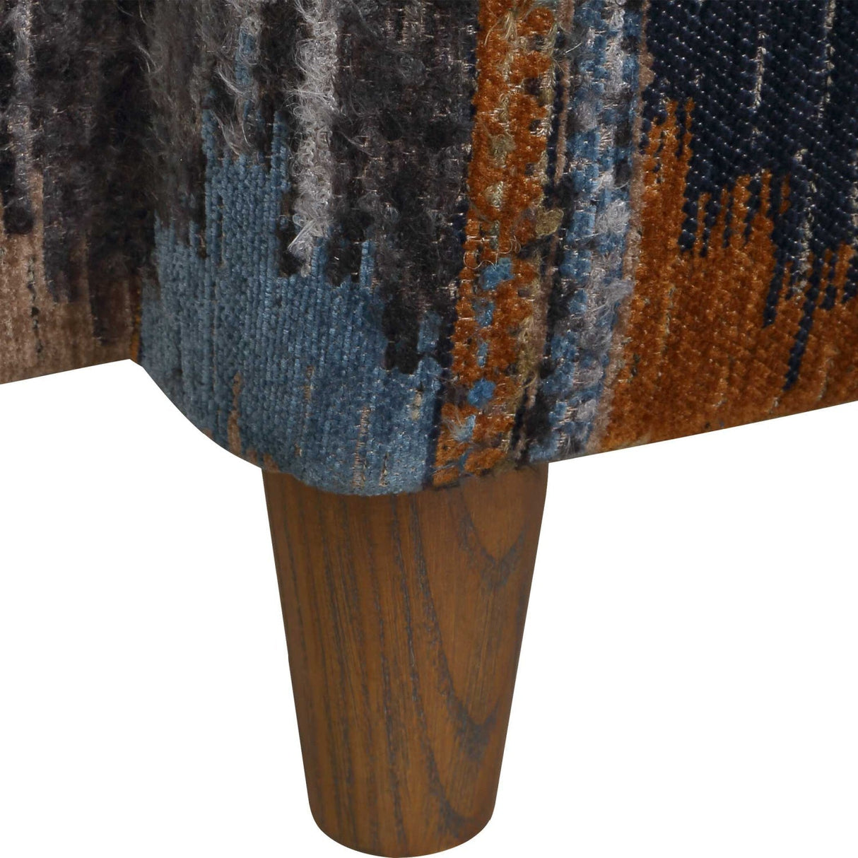 Ikat Print Chenille Lounge Chair by Uttermost Lainey, alternate view 6