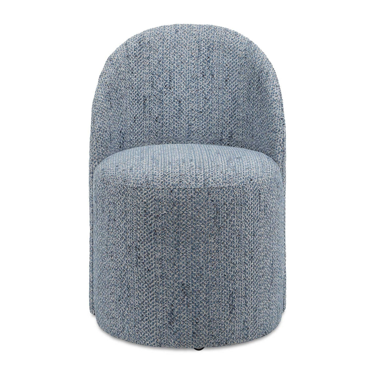 Modern European furniture - Chenille Caster Swivel Dining Chair - www.oroa.com