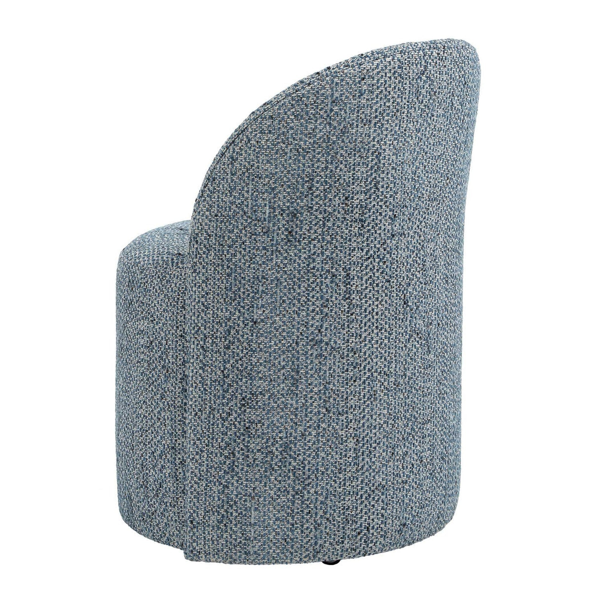 Modern European furniture - Chenille Caster Swivel Dining Chair - www.oroa.com