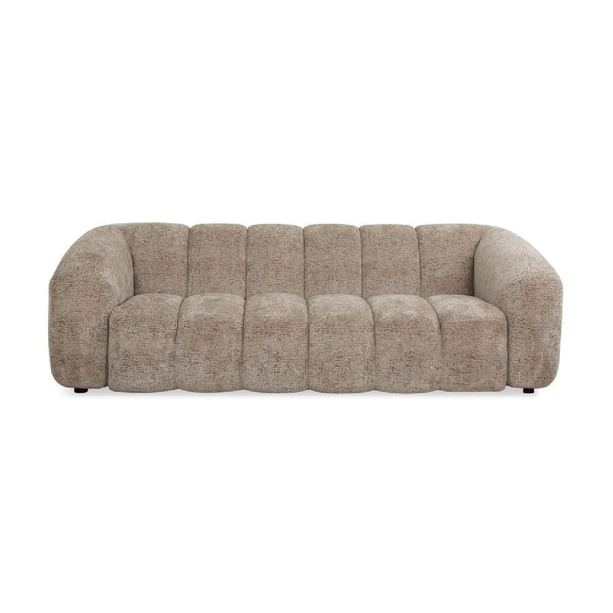Beige Chenille Channeled Sofa by Uttermost Modella, alternate view 2
