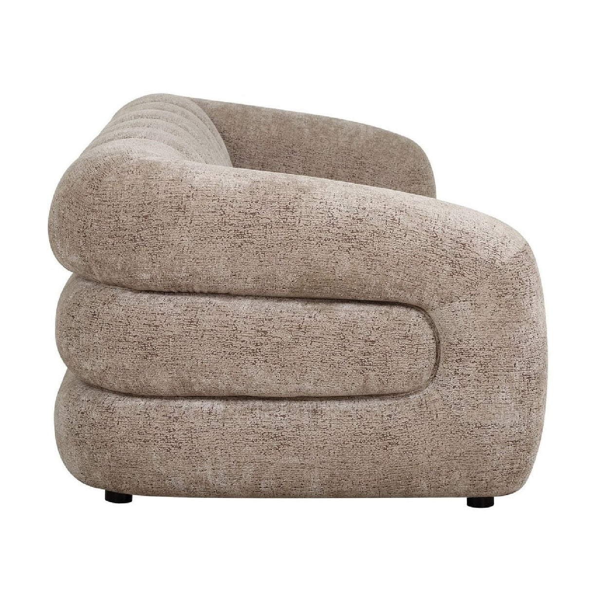 Beige Chenille Channeled Sofa by Uttermost Modella, alternate view 5