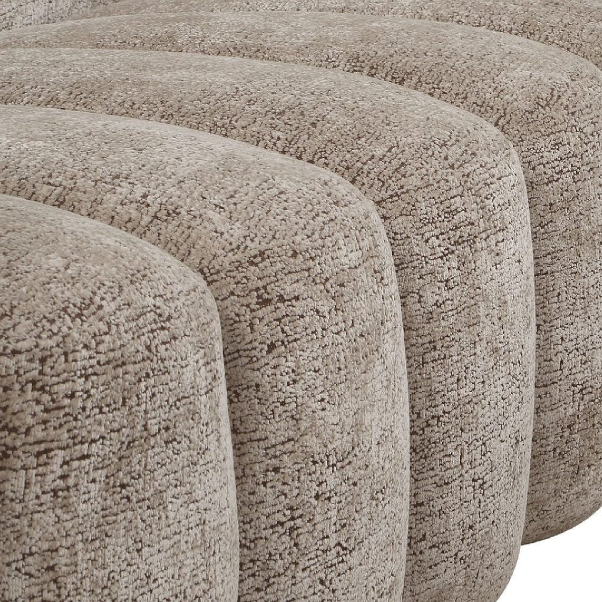 Beige Chenille Channeled Sofa by Uttermost Modella, alternate view 9