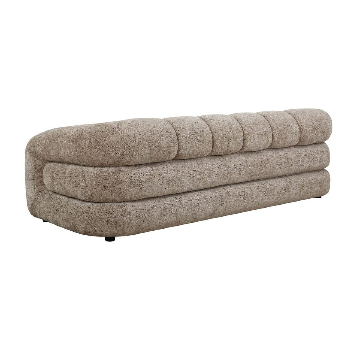 Beige Chenille Channeled Sofa by Uttermost Modella, alternate view 4
