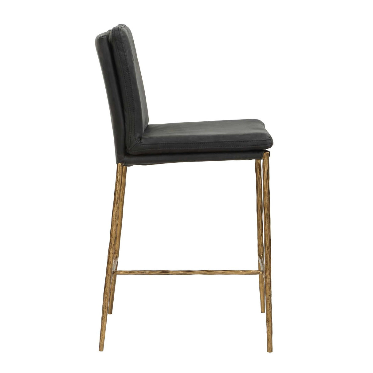 Gray Leather Counter Stool by Uttermost Ascend, alternate view 4